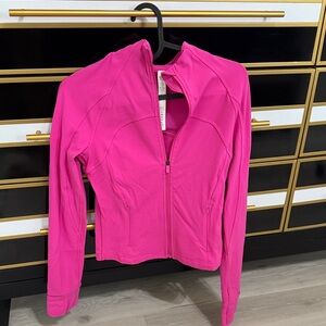 Lululemon Athletica Vibrant Pink Bomber Jacket